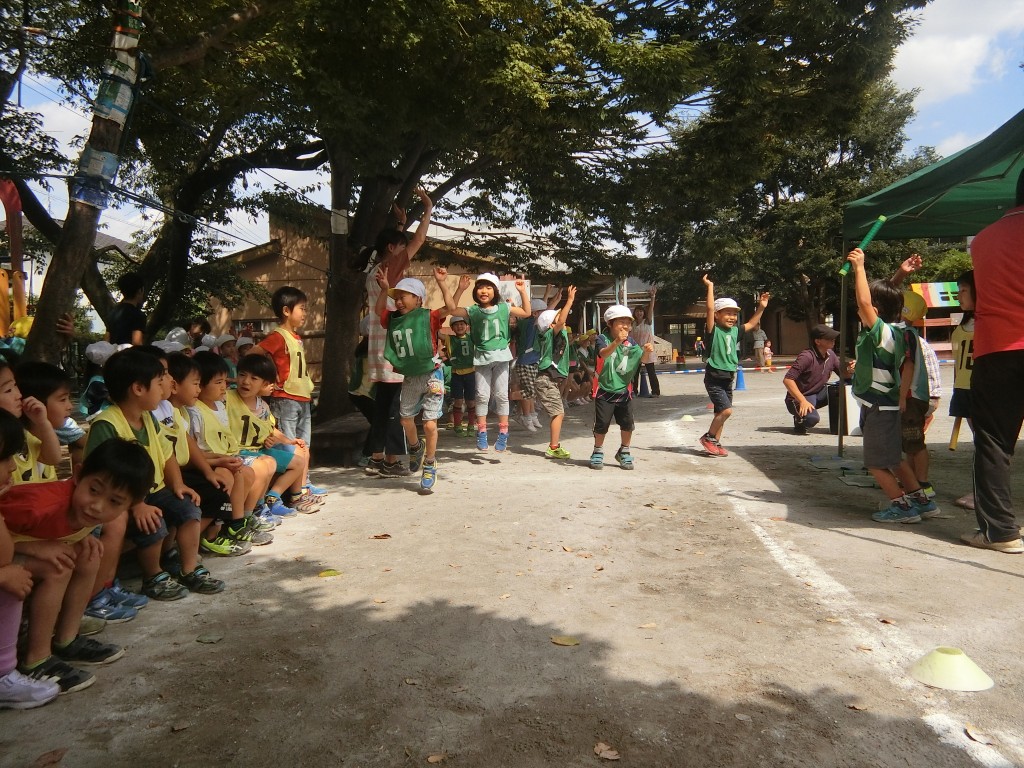 なかの幼稚園 運動会 練習